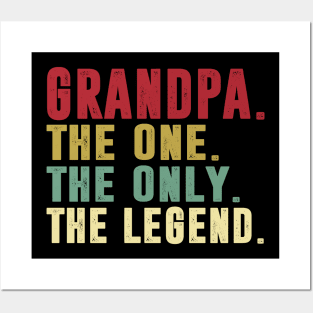 Grandpa - The One the only the legend Classic Father's Day Gift Dad Posters and Art